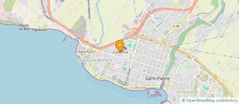 localisation de l'entreprise BRANCHE DE LA REUNION, SECTION OCEAN INDIEN, DE L'AFECTI à SAINT PIERRE
