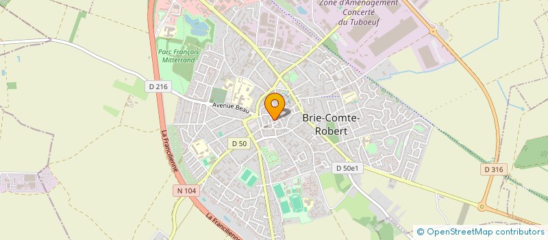 localisation de l'entreprise BRANCHES ET FLEURS à BRIE-COMTE-ROBERT