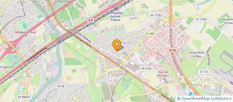localisation de l'entreprise BRAND & BUSINESS à LATTES