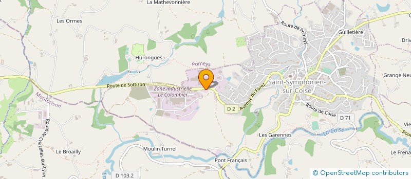 localisation de l'entreprise BRAND FASHION INSTITUT  SAINT-SYMPHORIEN-SUR-COISE