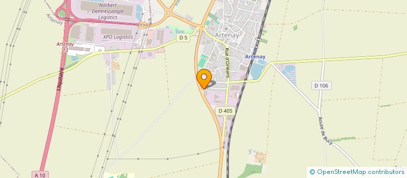 localisation de l'entreprise BRANDEHO METALLERIE SARL à ARTENAY