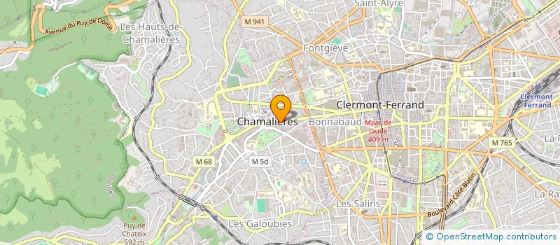 localisation de l'entreprise BRANDELY ARCHITECTE à CHAMALIERES