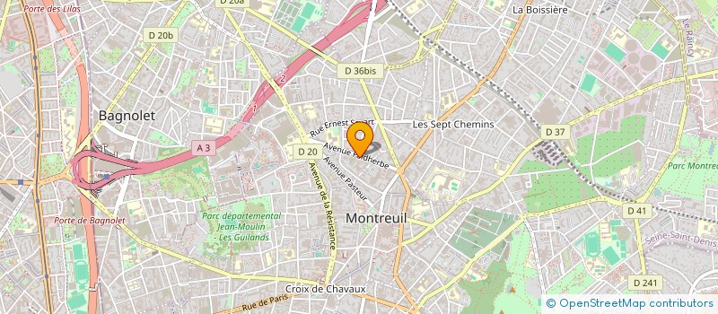 localisation de l'entreprise BRANDHOLD  MONTREUIL