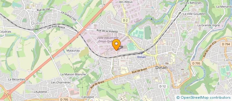 localisation de l'entreprise BRANDILY QUENOUILLER à DINAN