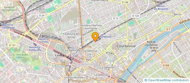 localisation de l'entreprise BRANDISTA à COURBEVOIE