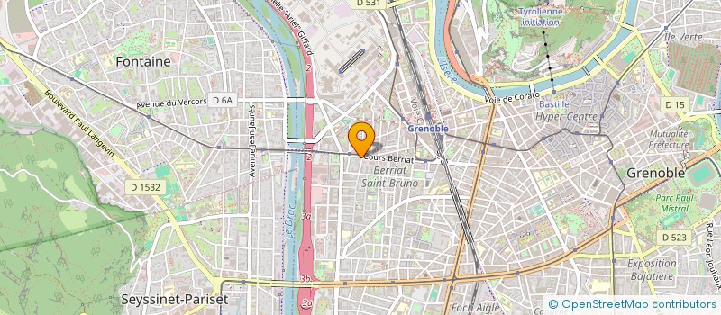 localisation de l'entreprise BRANDON & COMPAGNIE  GRENOBLE