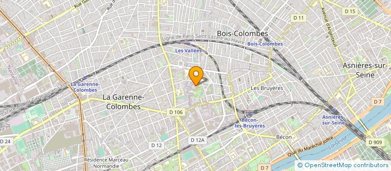 localisation de l'entreprise BRANDON RENOVATION à BOIS-COLOMBES