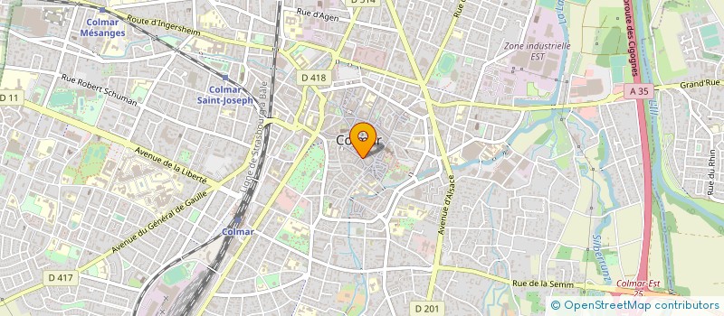 localisation de l'entreprise BRANDORIA à COLMAR