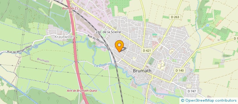 localisation de l'entreprise BRANDT FINANCES  GEUDERTHEIM