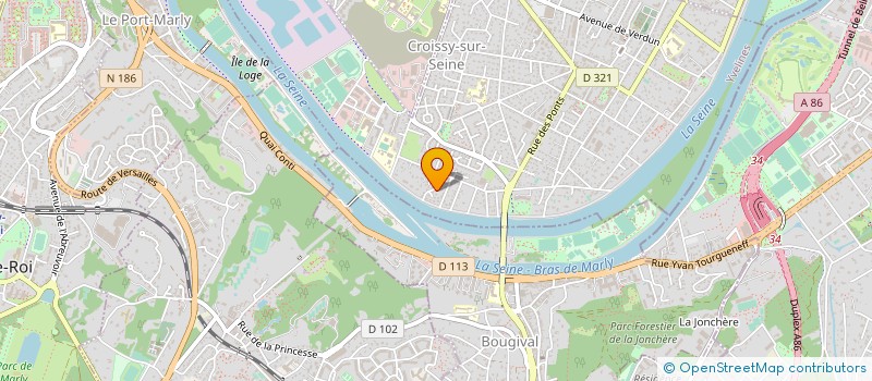 localisation de l'entreprise BRANDY COUTANT PLOMBERIE - SOCIETE BCP  CROISSY-SUR-SEINE