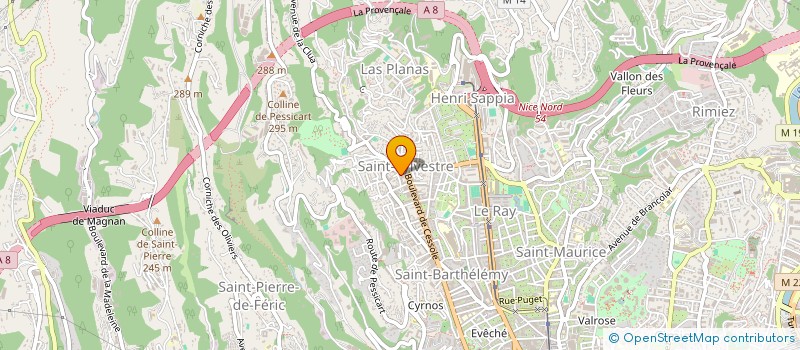 localisation de l'entreprise BRANDY PELLETIER à NICE