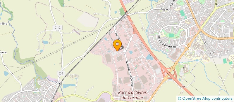 localisation de l'entreprise BRANGEON ECOVALO à CHOLET