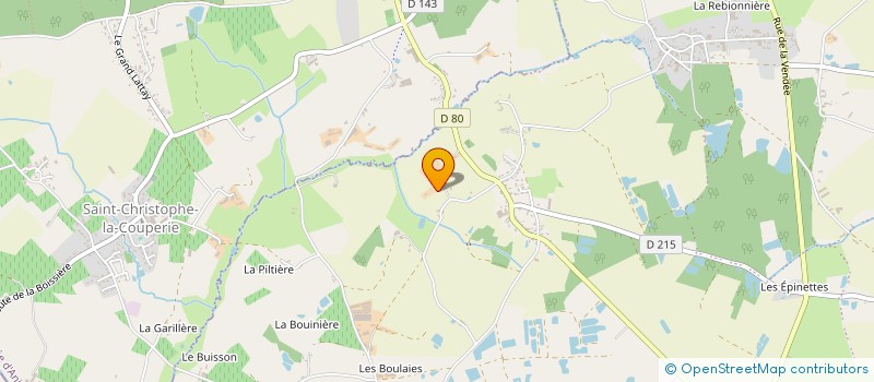 localisation de l'entreprise BRANGER LEFORT à MONTREVAULT-SUR-EVRE