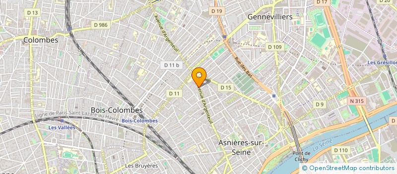 localisation de l'entreprise BRANJOIS à ASNIERES-SUR-SEINE