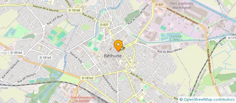 localisation de l'entreprise BRANLY à BETHUNE