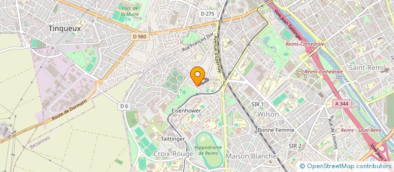 localisation de l'entreprise BRANLY à REIMS