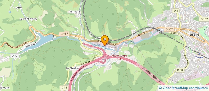 localisation de l'entreprise BRANLY  TARARE