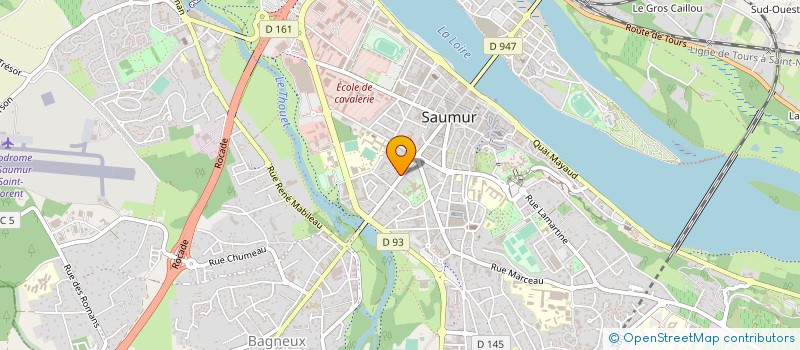 localisation de l'entreprise BRANLY & ASSOCIES à SAUMUR