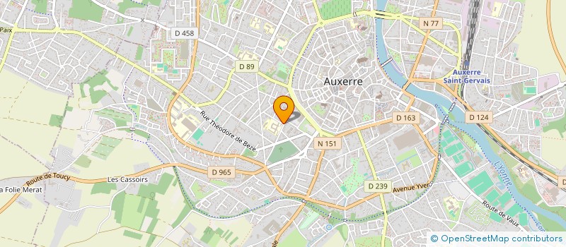 localisation de l'entreprise BRANMAST à AUXERRE