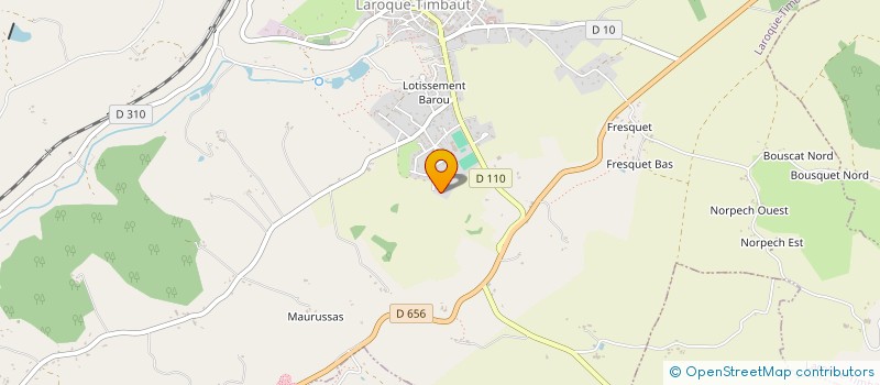 localisation de l'entreprise BRANNE  HAUTEFAGE LA TOUR