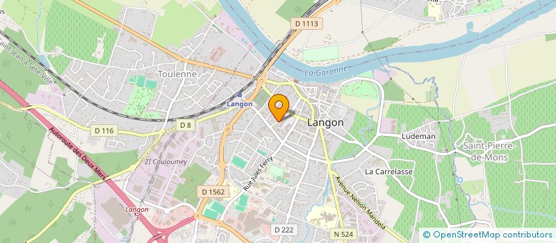 localisation de l'entreprise BRANNENS à LANGON