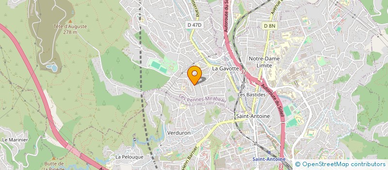 localisation de l'entreprise BRANNER TECH à LES PENNES-MIRABEAU