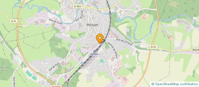 localisation de l'entreprise BRANQUART  HIRSON