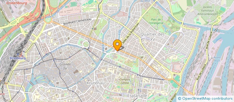 localisation de l'entreprise BRANT 23  STRASBOURG