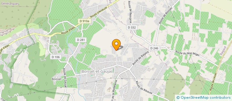 localisation de l'entreprise BRANTE FORAGES  BOISSET-ET-GAUJAC