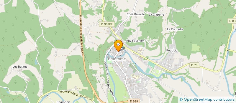 localisation de l'entreprise BRANTOME IMMOBILIER  BRANTOME EN PERIGORD