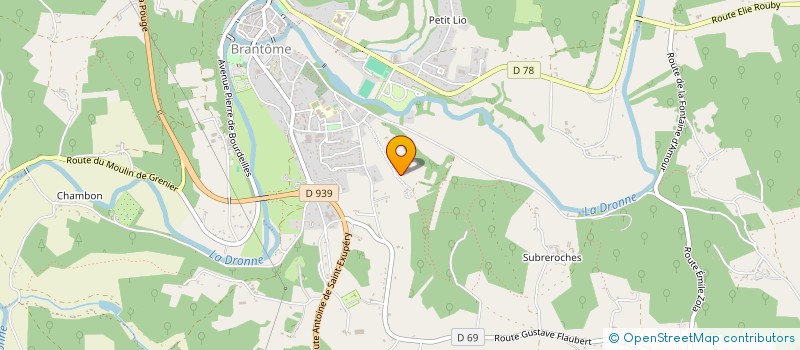 localisation de l'entreprise BRANTOME KARATE CLUB  BRANTOME EN PERIGORD