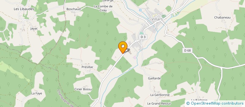 localisation de l'entreprise BRANTOME TRAVAUX SERVICES  CHAMPAGNAC-DE-BELAIR