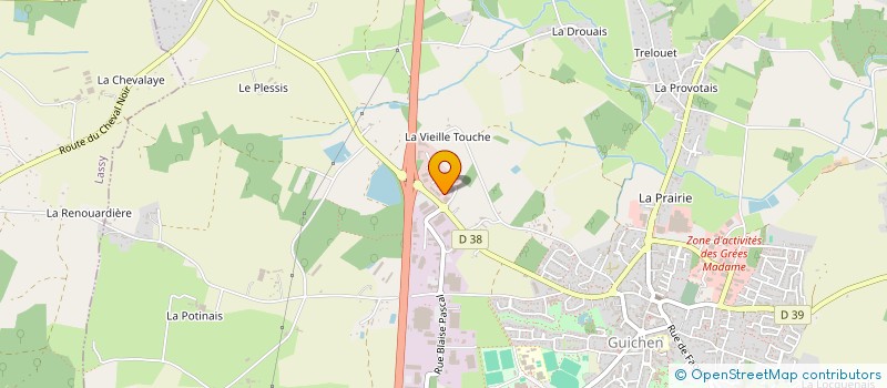 localisation de l'entreprise BRAPINPOU  GUICHEN