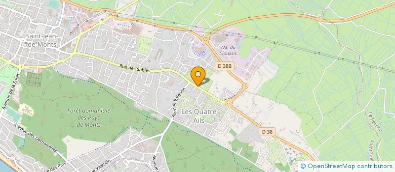 localisation de l'entreprise BRAQUET INDIVISION à SAINT-JEAN-DE-MONTS