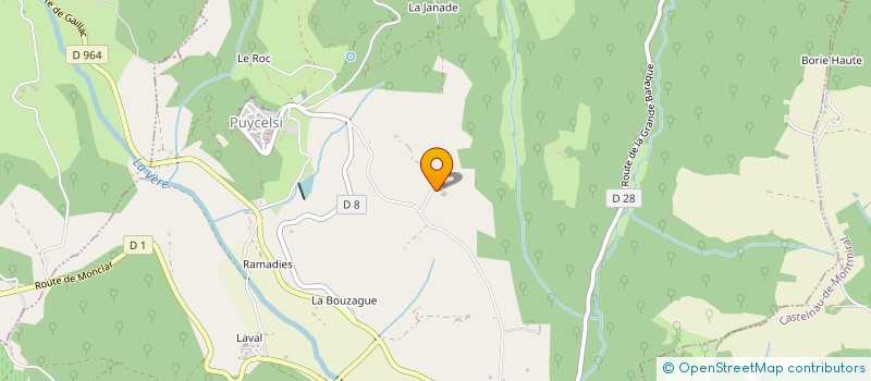 localisation de l'entreprise BRAS BETAIL SAS à PUYCELSI