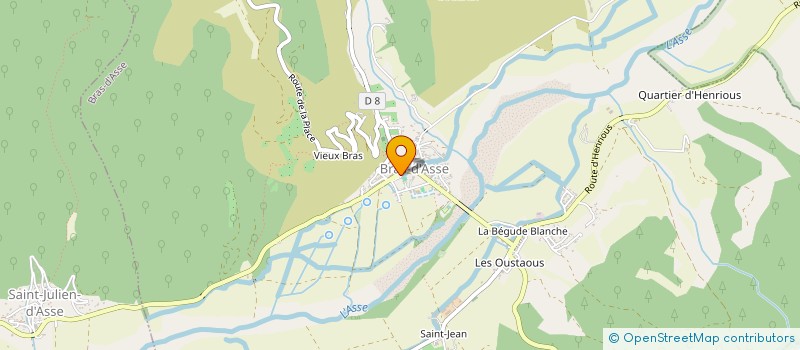 localisation de l'entreprise BRAS D'ASSE  BRAS-D'ASSE