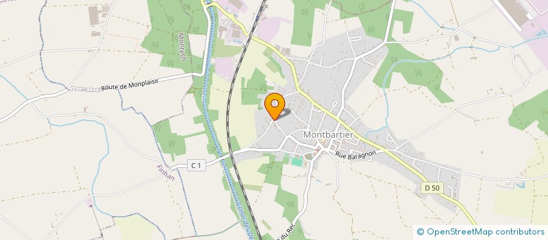 localisation de l'entreprise BRAS DE FER OCCITAN  MONTBARTIER