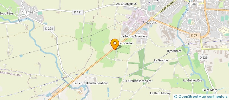 localisation de l'entreprise BRAS LANCELOT SARL  CRAON