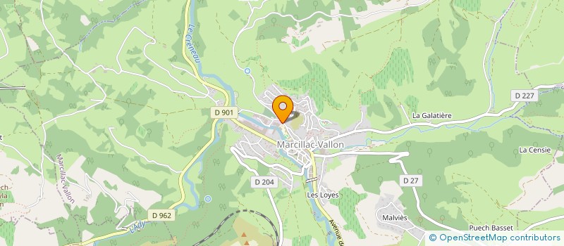 localisation de l'entreprise BRAS TURLAN à MARCILLAC-VALLON