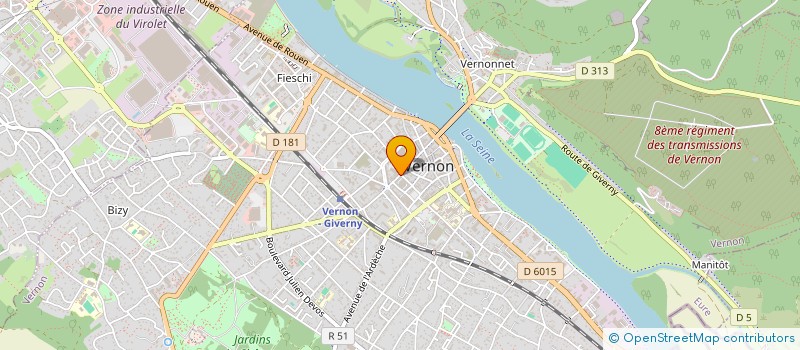 localisation de l'entreprise BRASAND  VERNON