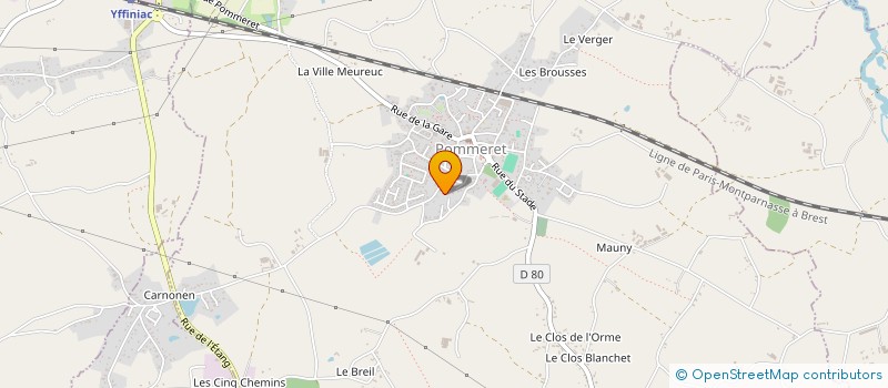 localisation de l'entreprise BRASE BREIZH  POMMERET