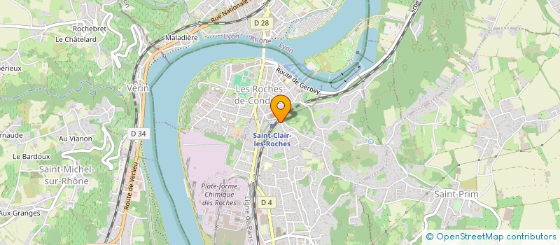 localisation de l'entreprise BRASEROTINI  SAINT-CLAIR-DU-RHONE