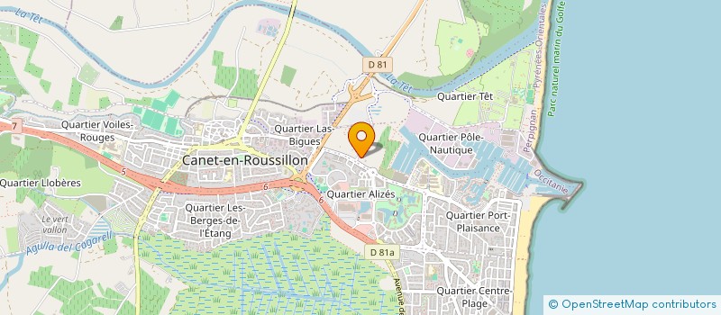localisation de l'entreprise BRASILIA à CANET-EN-ROUSSILLON