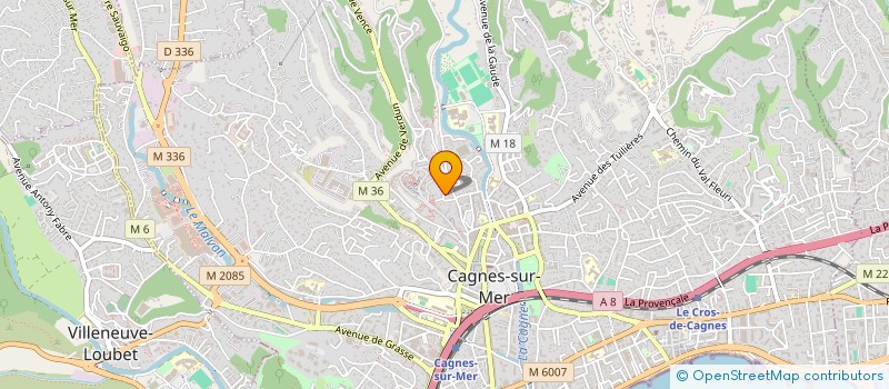 localisation de l'entreprise BRASILIA à CAGNES-SUR-MER