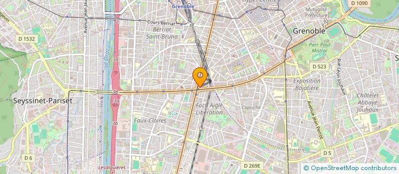 localisation de l'entreprise BRASLAVIE  GRENOBLE