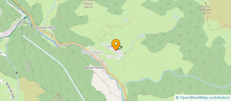 localisation de l'entreprise BRASPERIE  CETTE-EYGUN