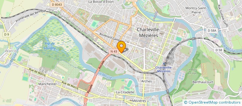 localisation de l'entreprise BRASS COOLEE  CHARLEVILLE-MEZIERES