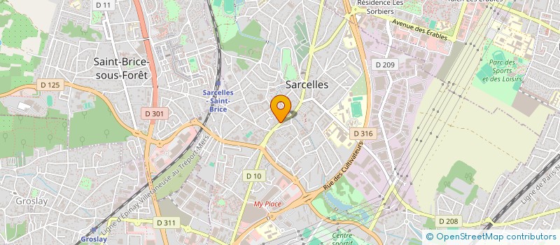 localisation de l'entreprise BRASS VERGERS à SARCELLES