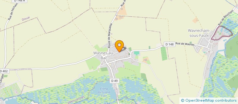 localisation de l'entreprise BRASSELY COUVERTURE à WASNES-AU-BAC