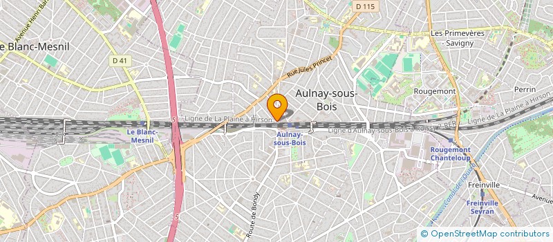 localisation de l'entreprise BRASSERIE 2 S  AULNAY-SOUS-BOIS